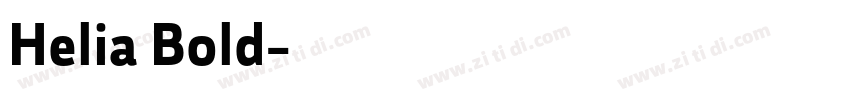 Helia Bold字体转换
